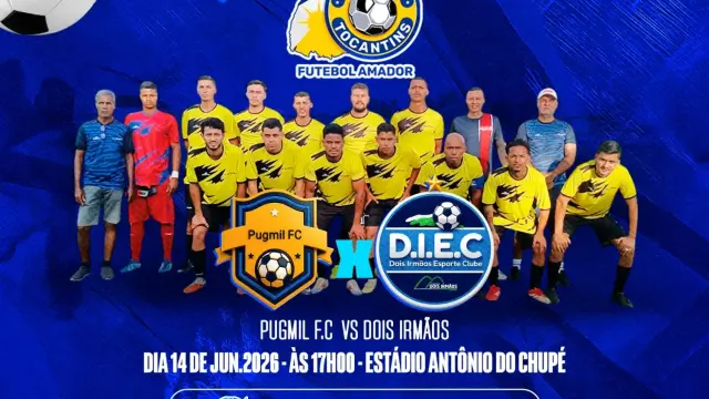 Pugmil F.C. e Dois Irmãos fazem duelo decisivo pelo Copão Tocantins 2026